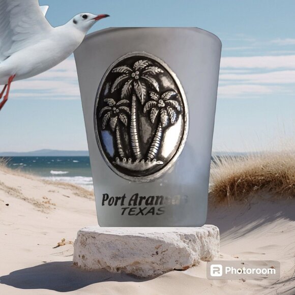 Unbranded Other - PORT ARANSAS TEXAS SHOT GLASS Explore the Outdoors Souvenir 2 Oz Liquor
